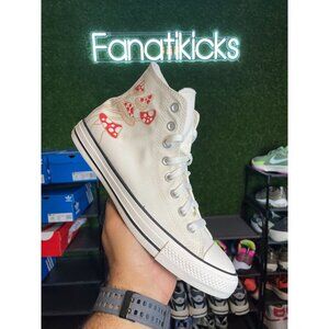 Converse Chuck Taylor All Star Mens Size 8.5 Shoes Beige Red Sneakers 152620C